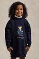 Dívčí šaty Polo Ralph Lauren námořnická modř 312952155001
