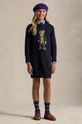 Polo Ralph Lauren sukienka bawełniana dziecięca 313950801001 granatowy