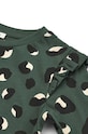 Liewood rochie din bumbac pentru copii Lima Printed Frill Longsleeve Dress verde LW19484