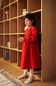 Детское платье Liewood Cleo Dress длинный красный LW19965