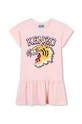 Kenzo Kids sukienka bawełniana dziecięca nadruk różowy K60682.86.108