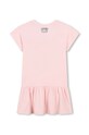 Kenzo Kids sukienka bawełniana dziecięca K60682.86.108 różowy AW24