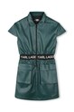 Dívčí šaty Karl Lagerfeld Z30187.126.150 zelená AW24