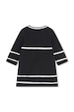 Хлопковое детское платье Karl Lagerfeld Z30277.86.94 чёрный AW24