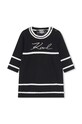 Karl Lagerfeld rochie din bumbac pentru copii midi negru Z30277.71.81