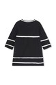 Хлопковое детское платье Karl Lagerfeld Z30277.71.81 чёрный AW24