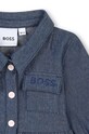 Fete BOSS rochie din denim pentru bebeluși J51080.71.81 albastru