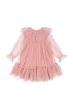Dziewczynka Konges Sløjd sukienka dziecięca BOW DRESS KS101905 różowy