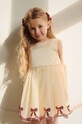 Детское платье Konges Sløjd BOWIE SEQUIN DRESS клёш бежевый KS101906