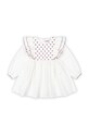 Хлопковое детское платье Konges Sløjd COEUR DRESS GOTS длинный белый KS101933