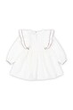 Хлопковое детское платье Konges Sløjd COEUR DRESS GOTS KS101933 белый AW24