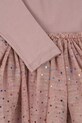 Konges Sløjd sukienka dziecięca FAIRY BALLERINA DRESS GRS KS101967 beżowy