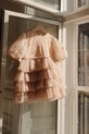 Детское платье Konges Sløjd FAY DRESS GRS mini бежевый KS101971