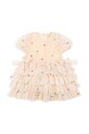 Dívčí šaty Konges Sløjd FAY DRESS GRS KS101971 béžová AW24