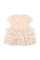 DÍVKA Dívčí šaty Konges Sløjd FAY DRESS GRS KS101971 béžová