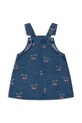 Дитяча джинсова сукня Konges Sløjd MAGOT OVERALL DRESS GOTS KS102041 блакитний AW24