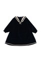 Dívčí šaty Konges Sløjd MATELOT DRESS GOTS mini námořnická modř KS102043