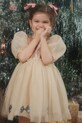 Konges Sløjd rochie fete MEI DRESS mini bej KS102046