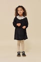Konges Sløjd sukienka dziecięca VENOLA DRESS GRS z elastanem czarny KS102136