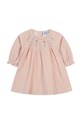 Хлопковое детское платье Tartine et Chocolat TZ30191.67.74 розовый AW24