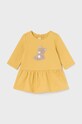 Девочка Детское хлопковое платье Mayoral Newborn 2807.2M.Newborn.9BYH жёлтый