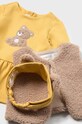 Βρεφικό βαμβακερό φόρεμα Mayoral Newborn κίτρινο 2807.2M.Newborn.9BYH
