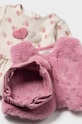Fete Mayoral Newborn rochie din bumbac pentru bebeluși 2807.2M.Newborn.9BYH roz