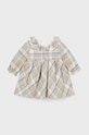Φόρεμα μωρού Mayoral Newborn μακρύ μπεζ 2808.2P.Newborn.9BYH
