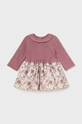 Mayoral Newborn sukienka bawełniana niemowlęca wzorzyste różowy 2886.2D.Newborn.9BYH