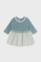 Mayoral Newborn rochie din bumbac pentru bebeluși 2886.2D.Newborn.9BYH albastru AW24