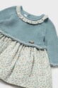 Dziewczynka Mayoral Newborn sukienka bawełniana niemowlęca 2886.2D.Newborn.9BYH niebieski