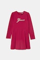 Dievčenské šaty Guess s elastanom ružová K4BK00.KAUH0.9BYH