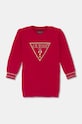 Guess sukienka dziecięca aplikacja bordowy K4BK02.Z3220.9BYH