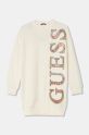 Guess sukienka bawełniana dziecięca długi beżowy J4BK05.KAX73.9BYH