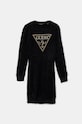 Guess sukienka dziecięca aplikacja czarny J4BK11.Z3K20.9BYH