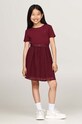 Детское платье Tommy Hilfiger короткий бордо KG0KG08197.9BYH.104.122