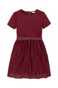 Dívčí šaty Tommy Hilfiger KG0KG08197.9BYH.104.122 burgundské AW24