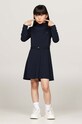 Dívčí šaty Tommy Hilfiger mini námořnická modř KG0KG08202.9BYH.104.122