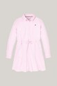 Dětské bavlněné šaty Tommy Hilfiger KG0KG08500.9BYH.104.122 fialová AW24