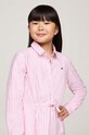 DÍVKA Dětské bavlněné šaty Tommy Hilfiger KG0KG08500.9BYH.104.122 fialová