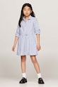 Момиче Детска памучна рокля Tommy Hilfiger KG0KG08500.9BYH.128.176 син