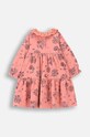 Детское хлопковое платье Coccodrillo ZC4129101FGN розовый AW24
