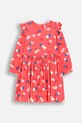 Coccodrillo rochie din bumbac pentru copii mini roz ZC4129103HGK
