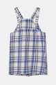 Дитяча бавовняна сукня United Colors of Benetton 4ULFGV01V.P.Seasonal блакитний AW24