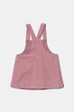 United Colors of Benetton rochie din bumbac pentru bebeluși 40CYAT016.G.W.Seasonal roz AW24