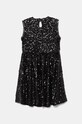 United Colors of Benetton rochie fete 48U9CV02Y.G.Seasonal negru AW24