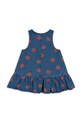 Fete Konges Sløjd rochie din denim pentru copii MAGOT LADYBUG DRESS GOTS KS102217 albastru