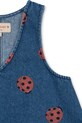 Konges Sløjd rochie din denim pentru copii MAGOT LADYBUG DRESS GOTS albastru KS102217