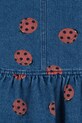 Konges Sløjd rochie din denim pentru copii MAGOT LADYBUG DRESS GOTS KS102217 albastru
