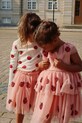 Konges Sløjd sukienka YVONNE LADYBUG DRESS KS102219 pomarańczowy